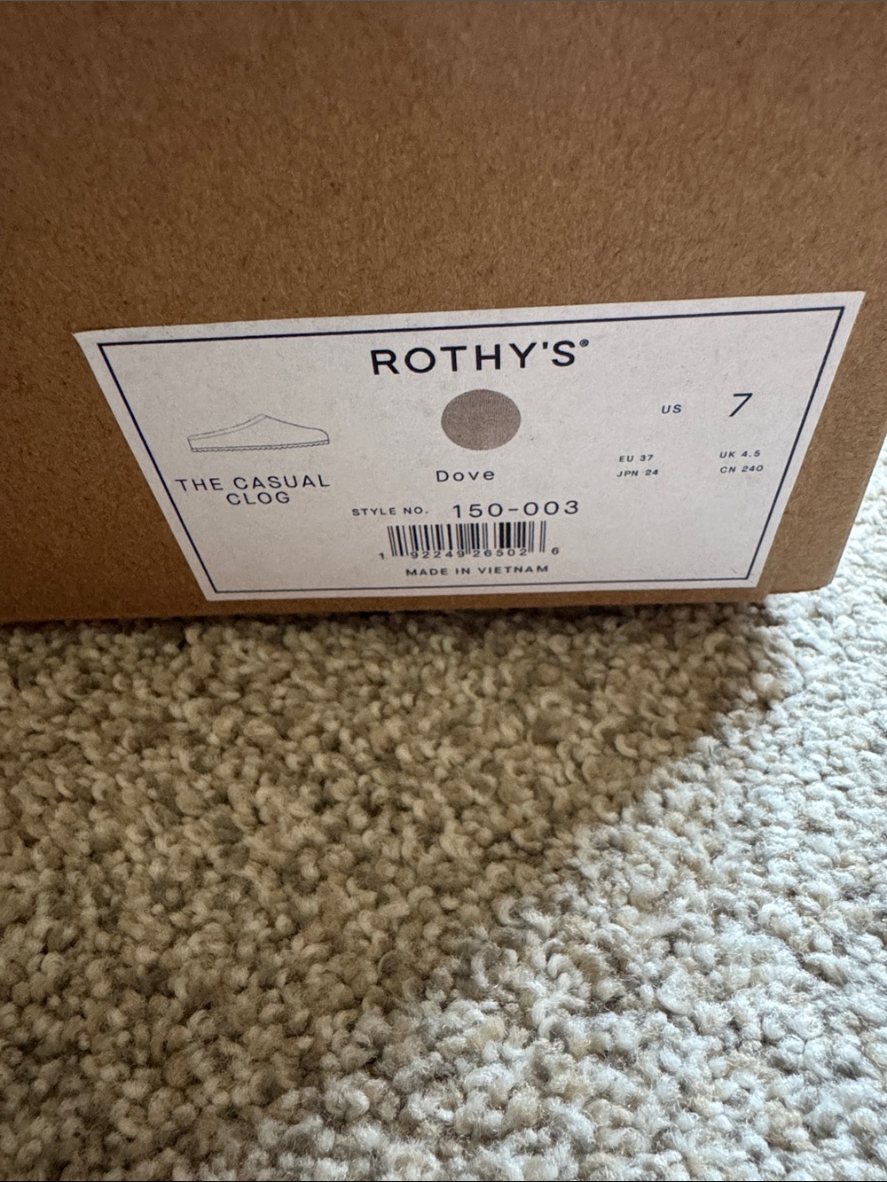 Rothy’s Casual Clog in Dove - Picture 3 of 3